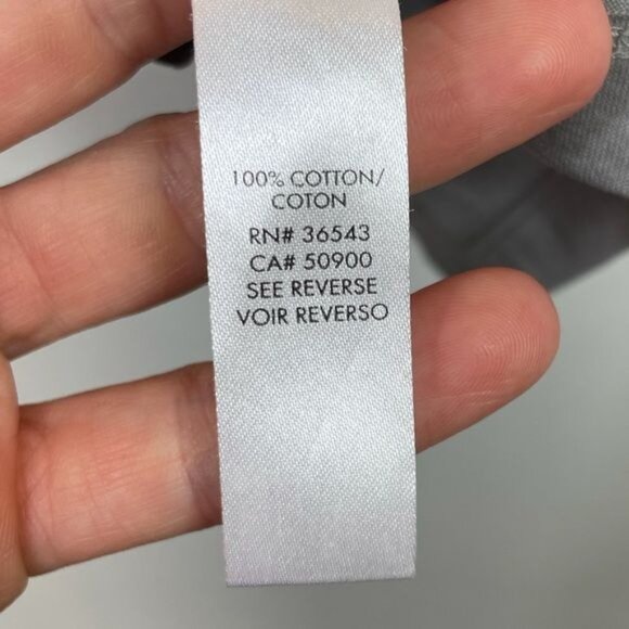 Calvin Klein Mens Gray Polo Shirt L Slim Fit 100% Cotton Ribbed Collar Premium Q - Picture 6 of 8